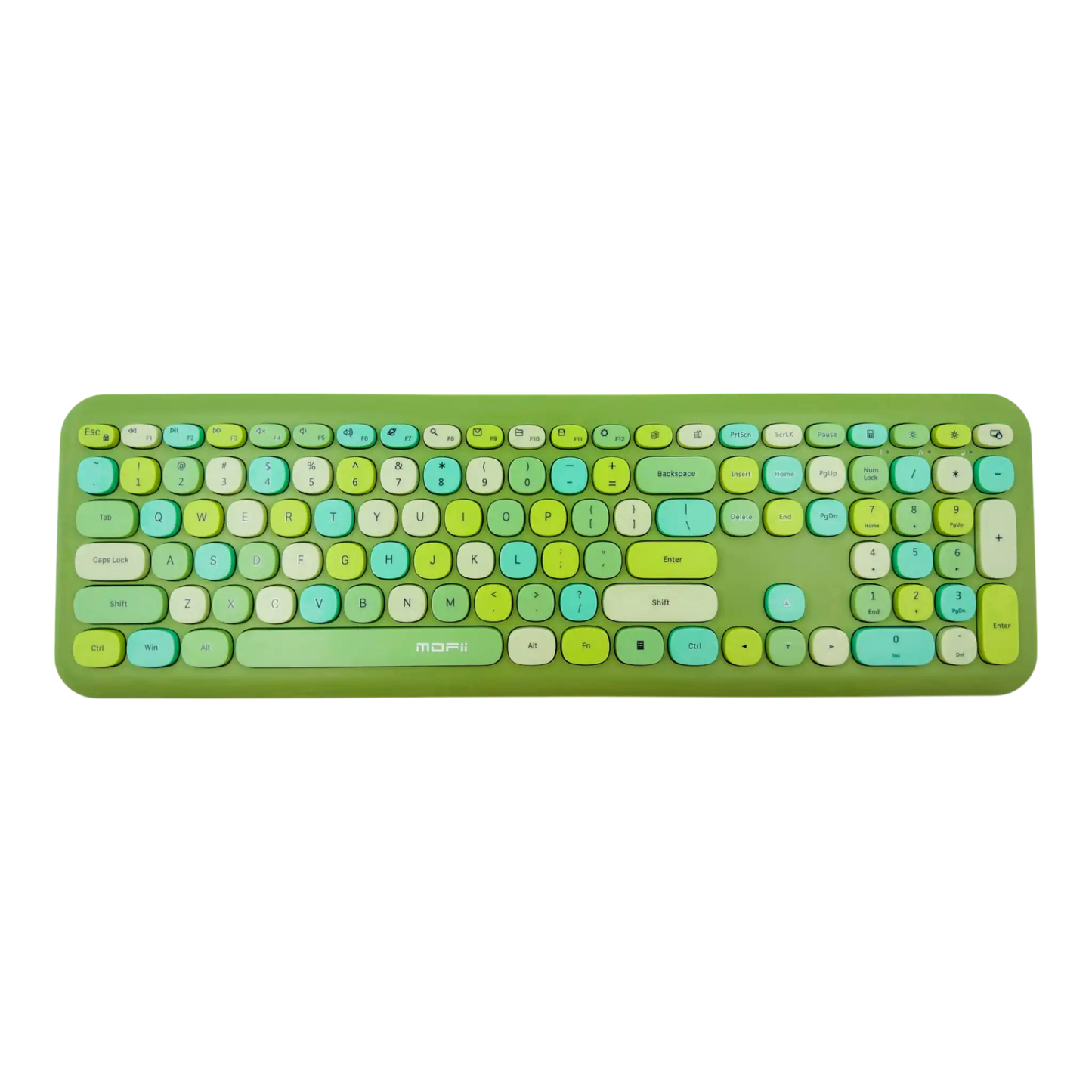 COMBO TECLADO Y MOUSE SILENCIOSO MOFII 0060 - VERDE
