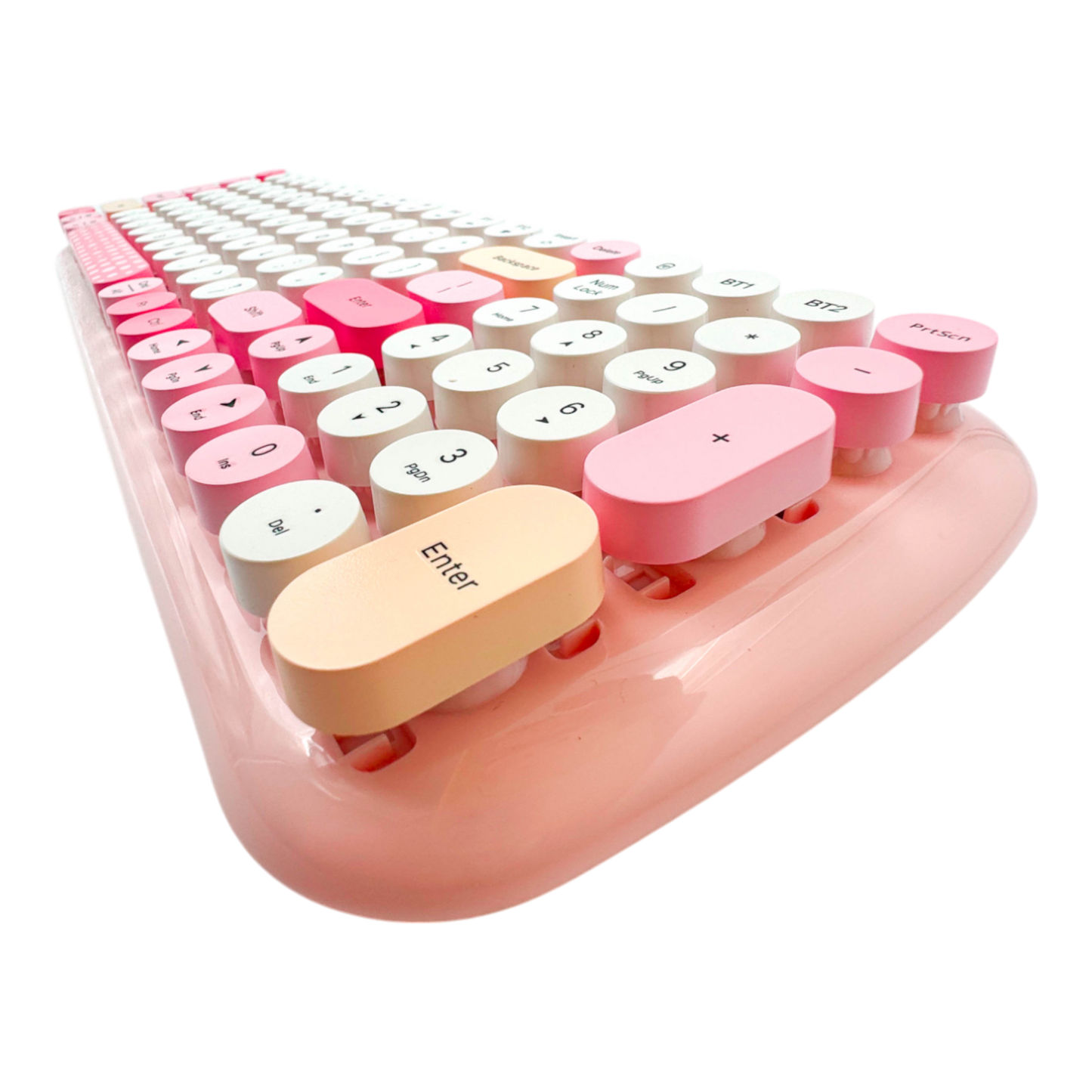 COMBO TECLADO Y MOUSE SILENCIOSO GEEZER 0055-CANDY PRO-ROSADO