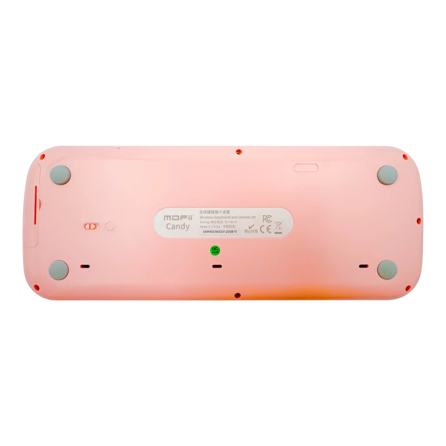 COMBO TECLADO Y MOUSE INALAMBRICO SILENCIOSO MOFII 0056-ROSADO
