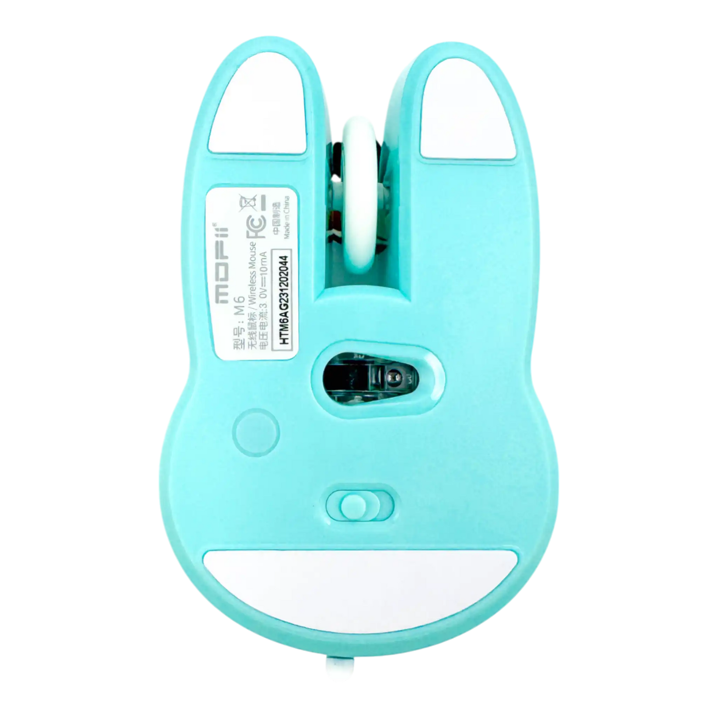 MOUSE INALAMBRICO SILENCIOSO M6. MOFII TURQUESA