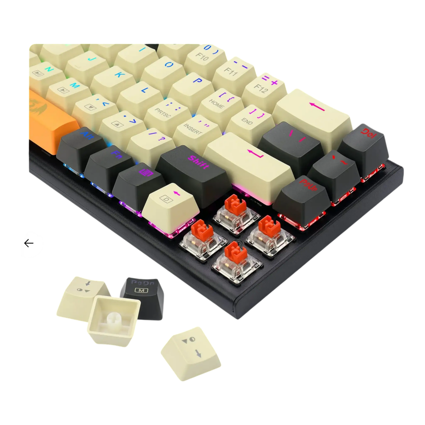 Teclado Mecánico Gamer con cable al 60% - Redragon RYZE K663