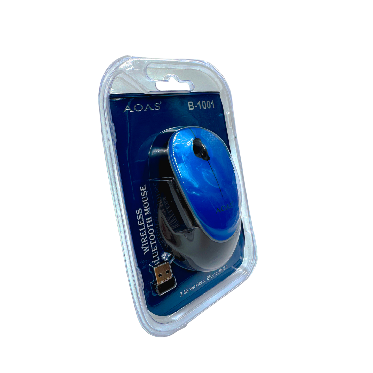 MOUSE INALÁMBRICO | AOAS B-1001 AZUL