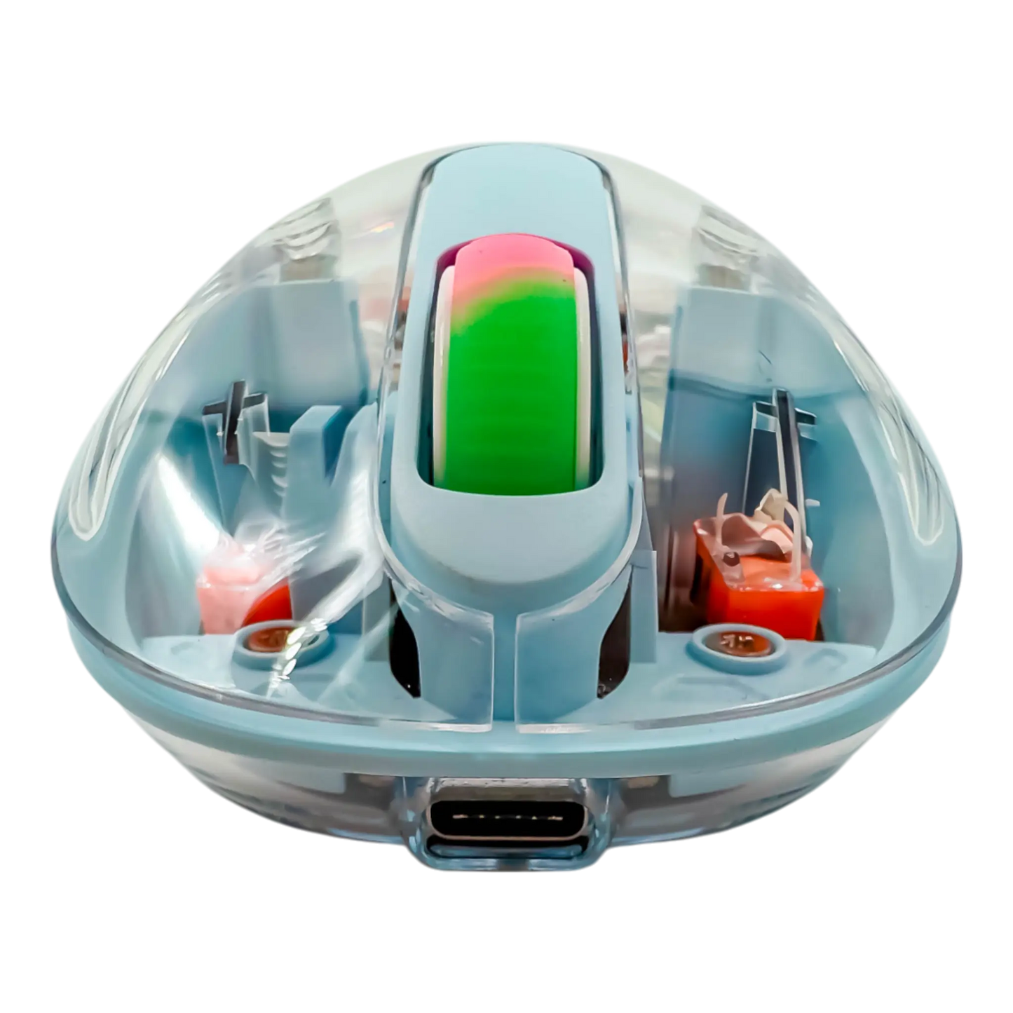 MOUSE INALÁMBRICO TRASNPARENTE M333 - AZUL