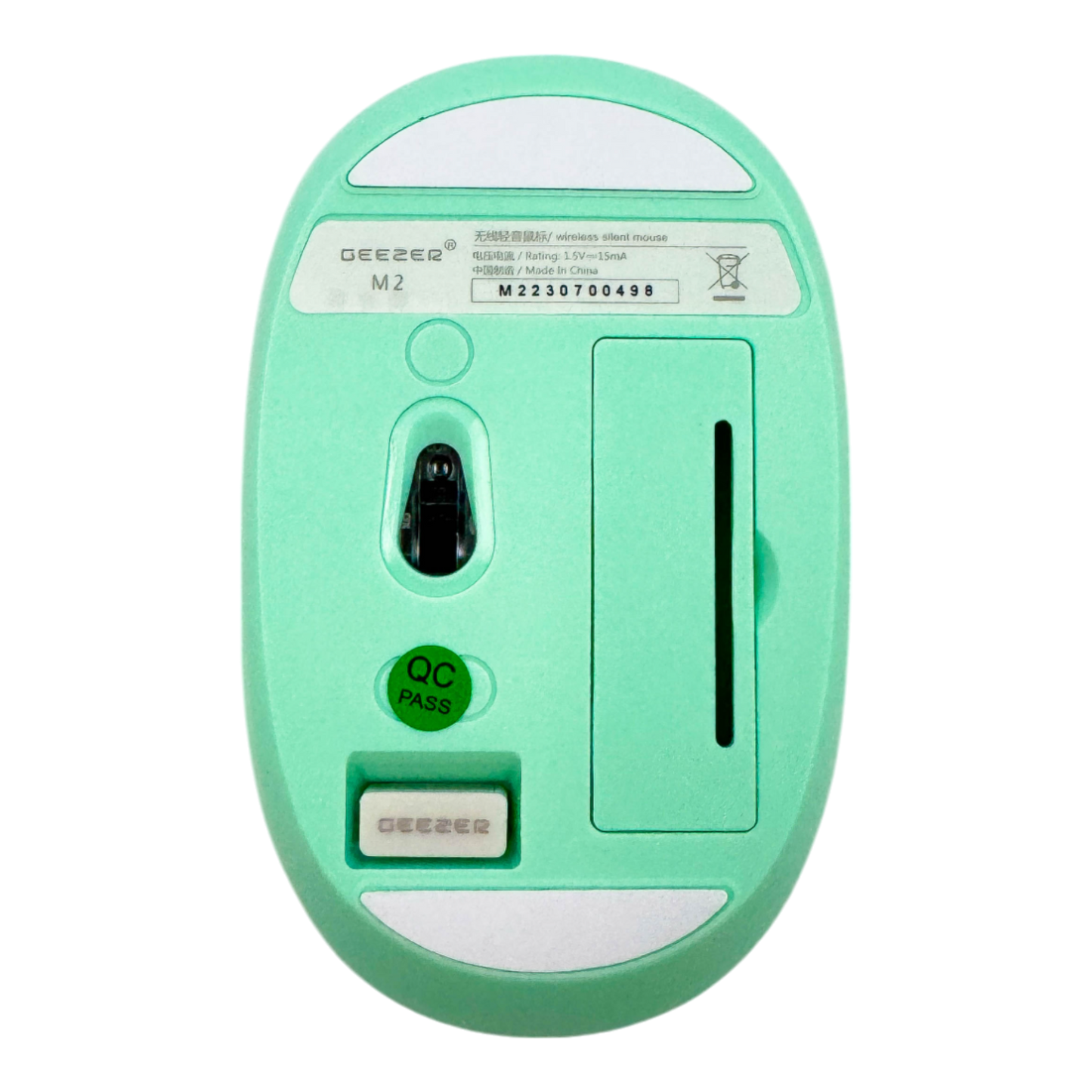 MOUSE INALÁMBRICO SILENCIOSO M2- GEEZER VERDE