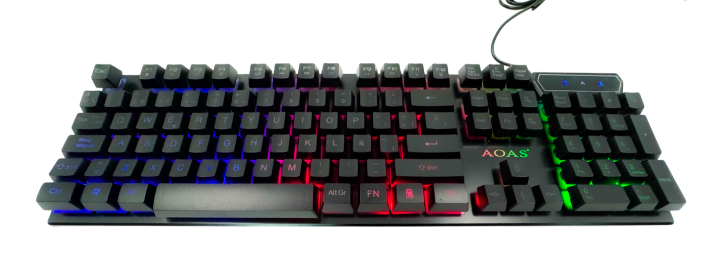 COMBO TECLADO DE MEMBRANA Y MOUSE | AOAS M-300