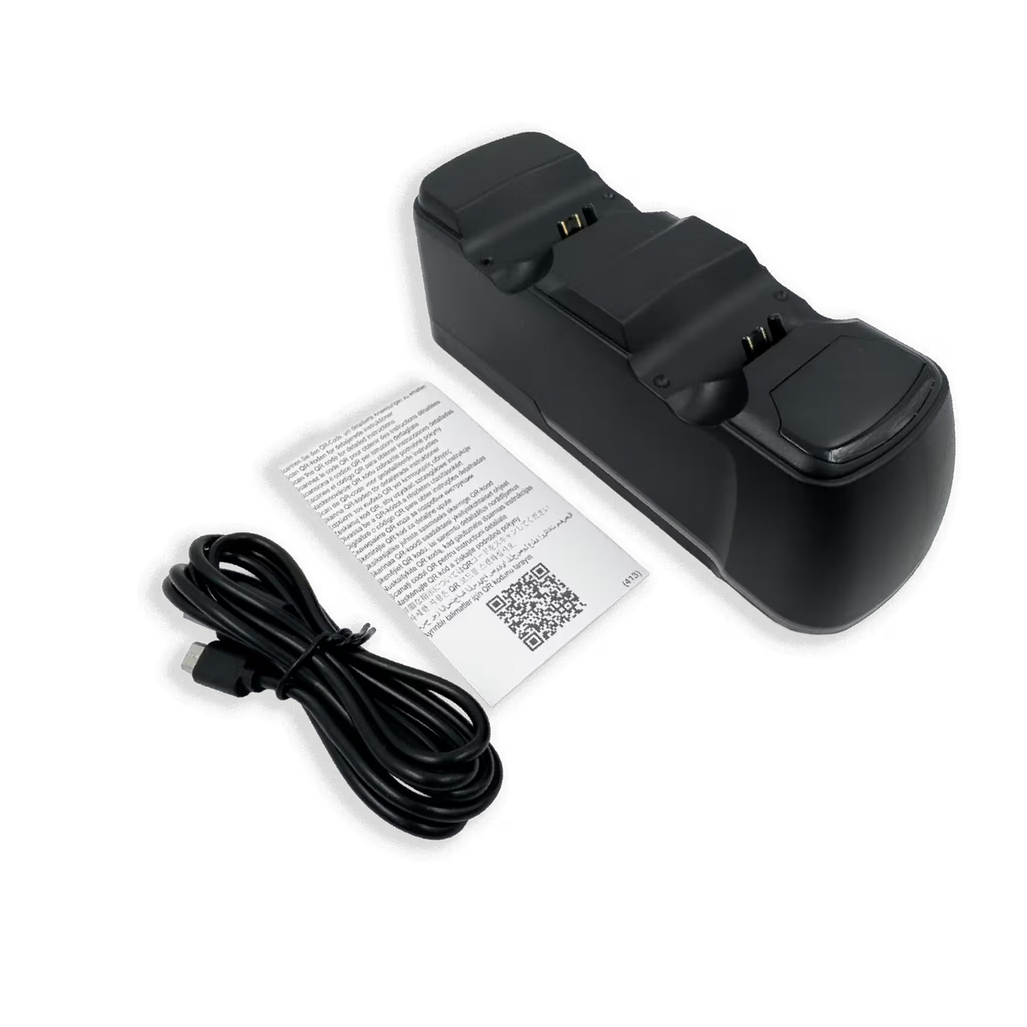 Base de Carga Dual PS4 RGB Negra - Cargador 2 Controles PlayStation 4 Slim Pro