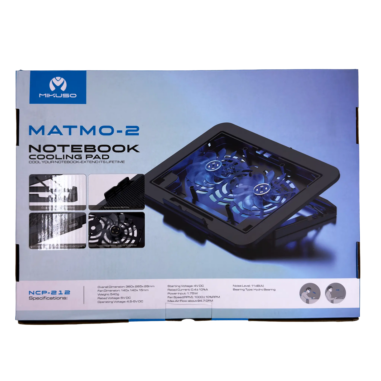 Base Refrigerante MATMO-2 Doble Potencia y Enfriamiento Total