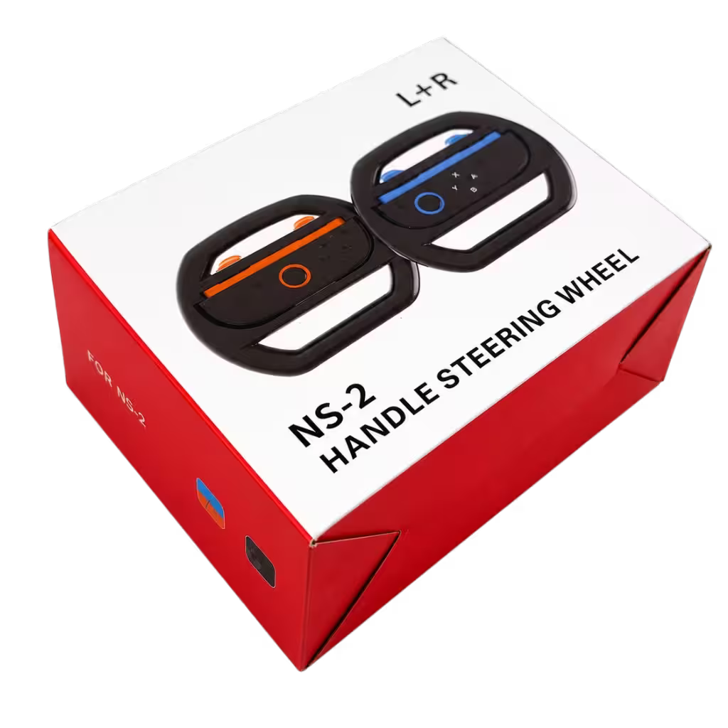 Volante para Joy-Con Nintendo Switch 2 - Pack x2 L+R Simulador Conducción Carreras