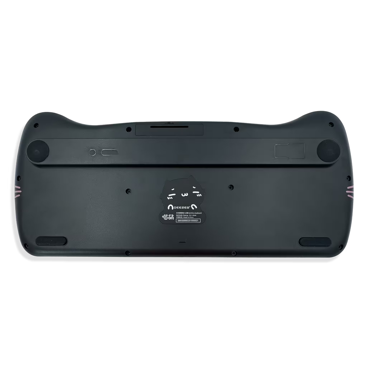 Combo Teclado + Mouse Inalámbrico GEEZER Cat Series – 84 Teclas Circulares | 2.4G | DPI Ajustable | Diseño Gatito | Plug & Play