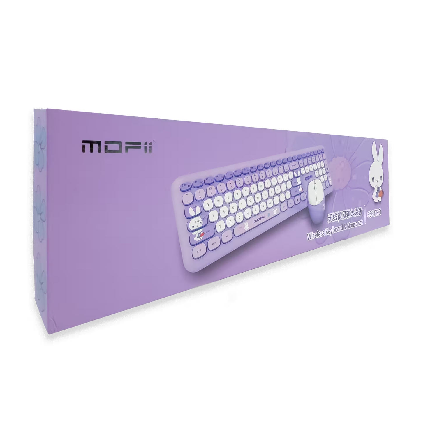 COMBO TECLADO Y MOUSE INALÁMBRICO MOFII-66PRO| MORADO