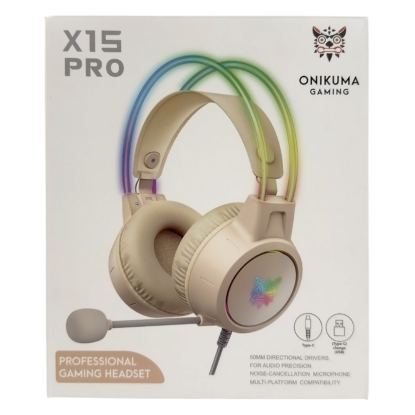 Diadema Gamer ONIKUMA X15 PRO HABANA