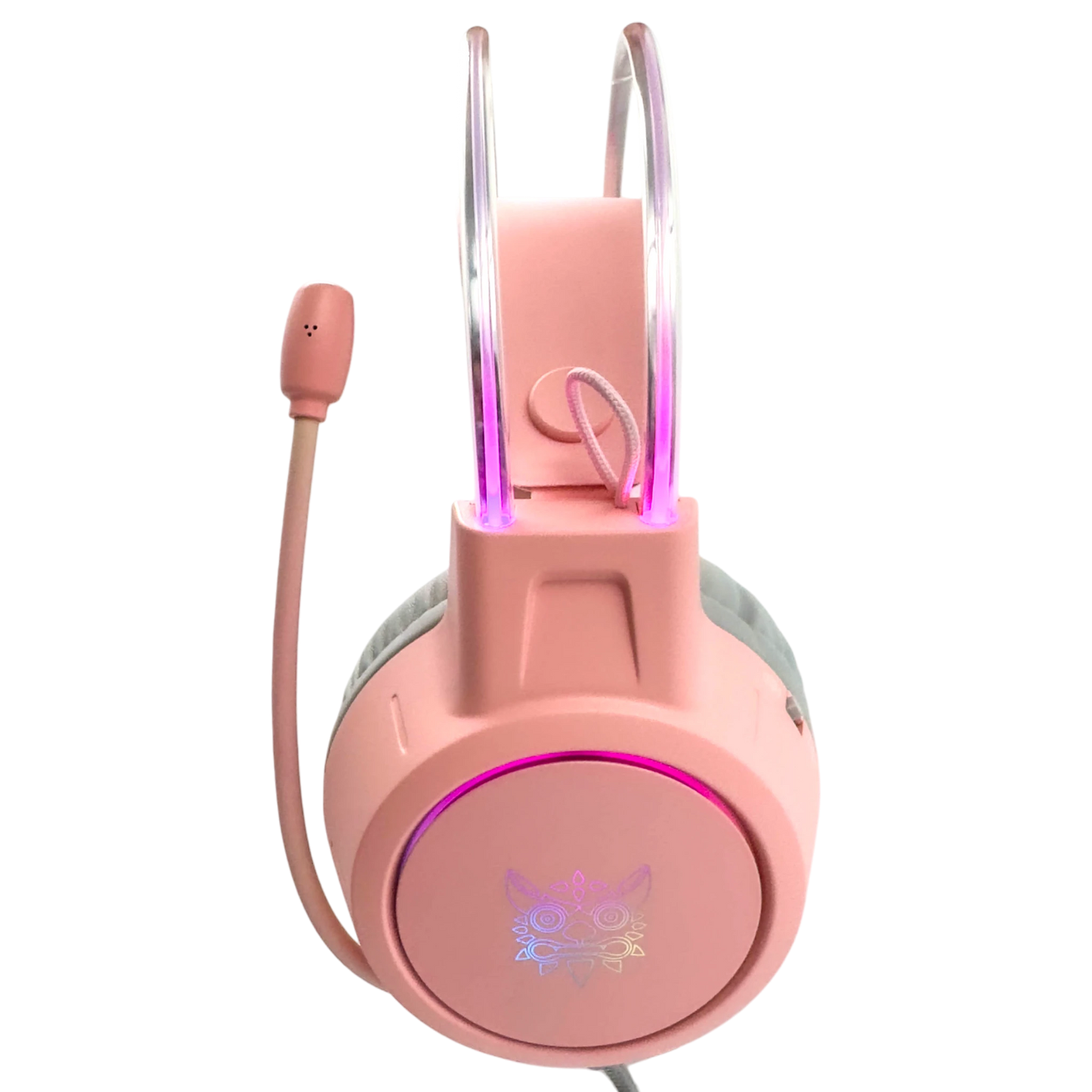 Diadema Gamer Onikuma X15 Pro Rosada – Drivers Dinámicos 50mm | Mic Noise-Cancelling | RGB | Plug 3.5mm | Para Ellas