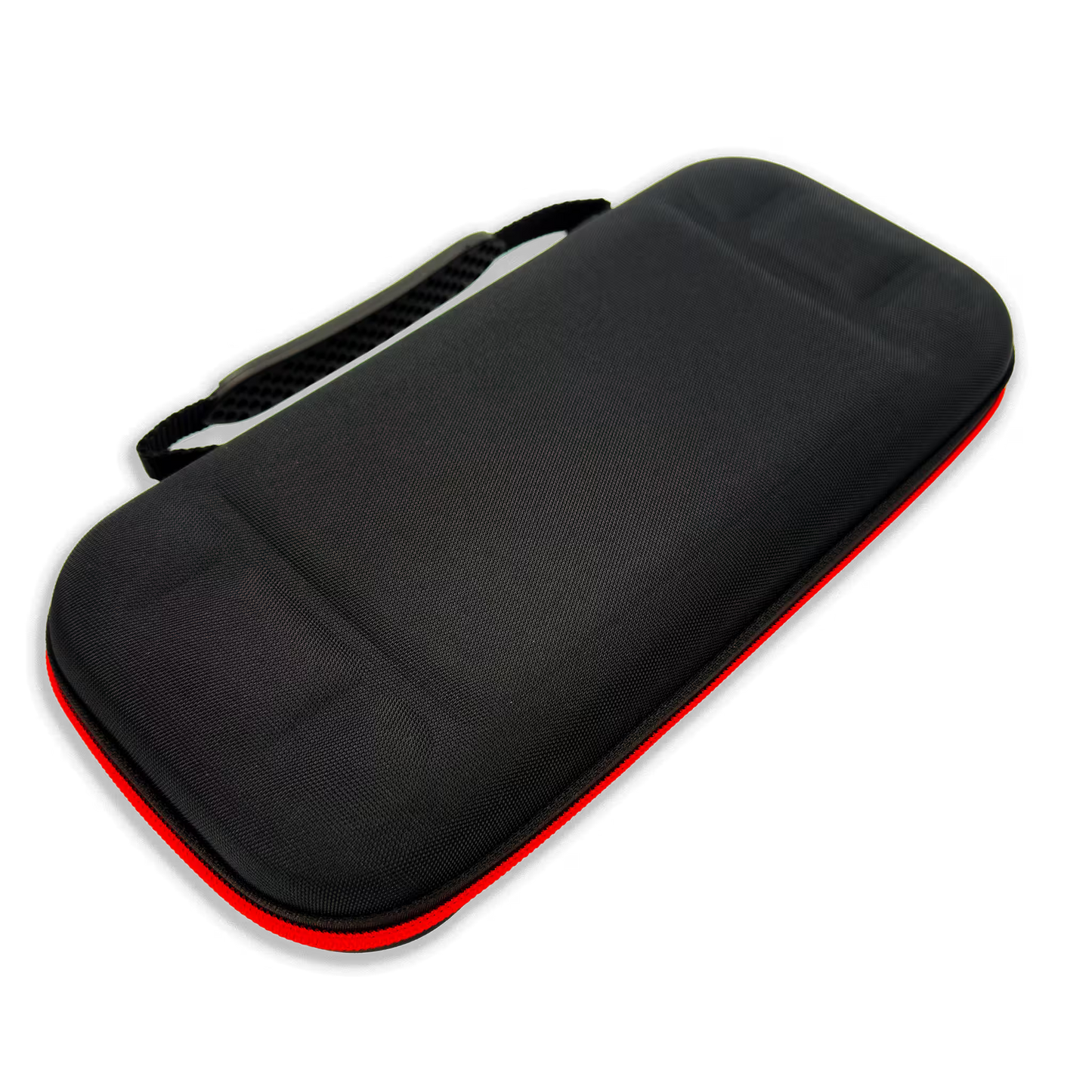 Estuche de Transporte Rígido Nintendo Switch 2 — Negro Minimalista | Interior Acolchado Cremallera Roja