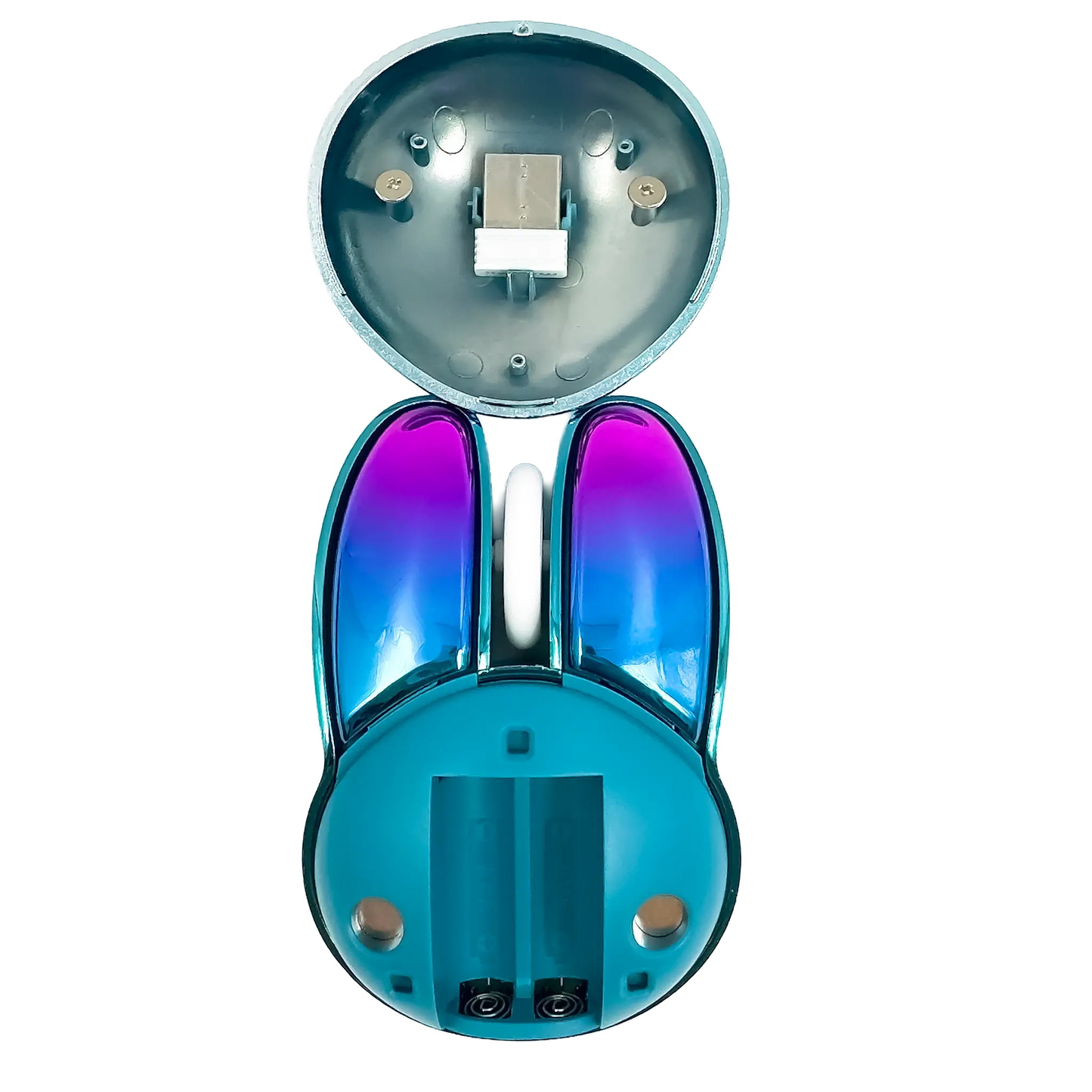 MOUSE INALAMBRICO SILENCIOSO MOFII | M6DM AZUL ELECTROPLATA