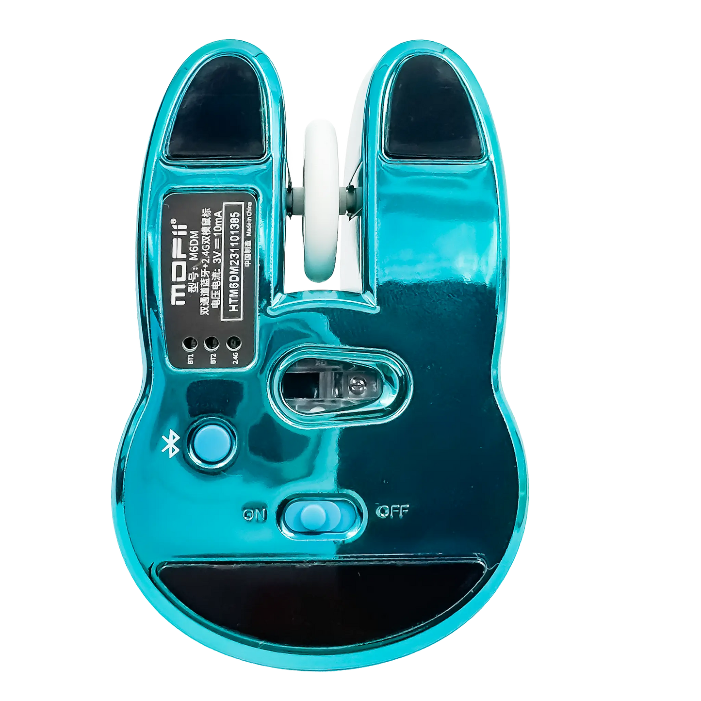 MOUSE INALAMBRICO SILENCIOSO MOFII | M6DM AZUL ELECTROPLATA