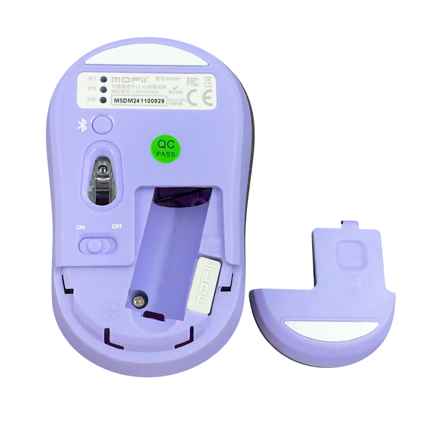 MOUSE INALAMBRICO SILENCIOSO MOFII- M5 MD MORADO