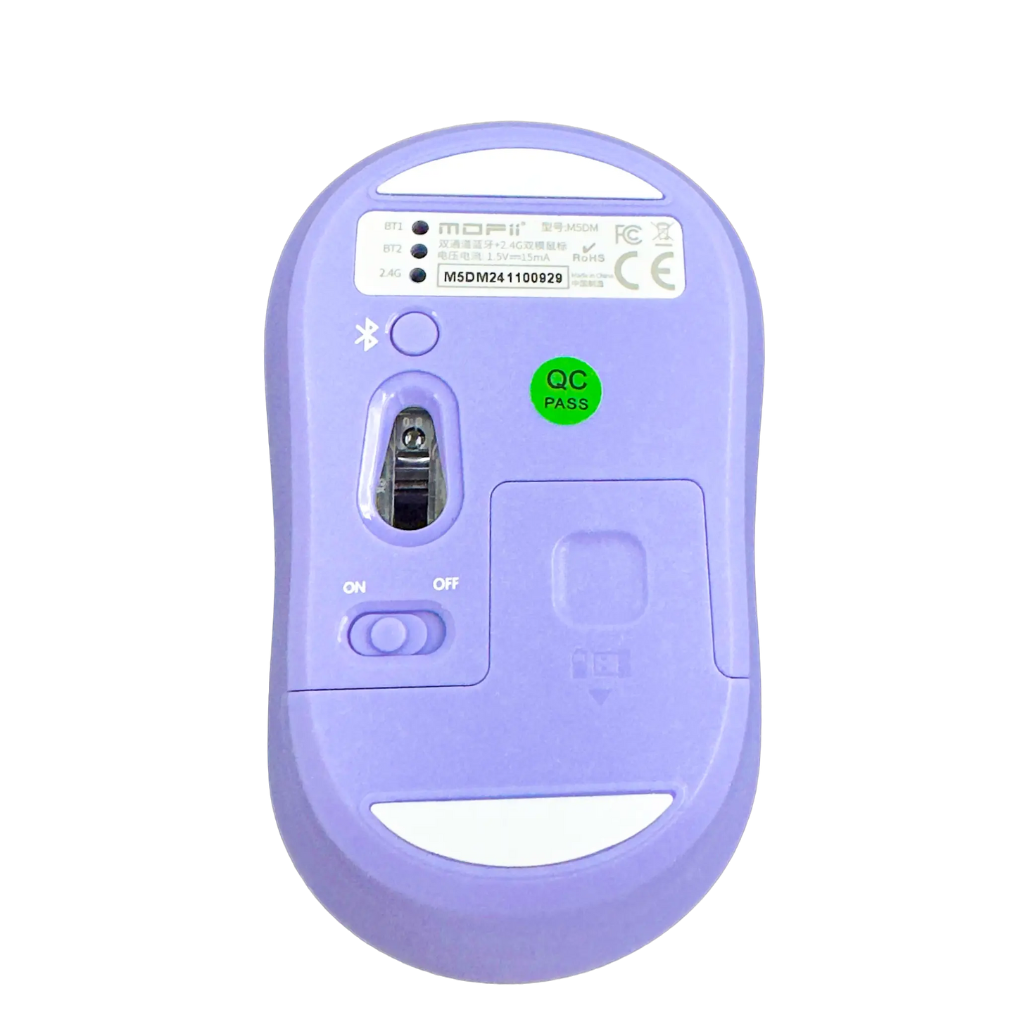 MOUSE INALAMBRICO SILENCIOSO MOFII- M5 MD MORADO