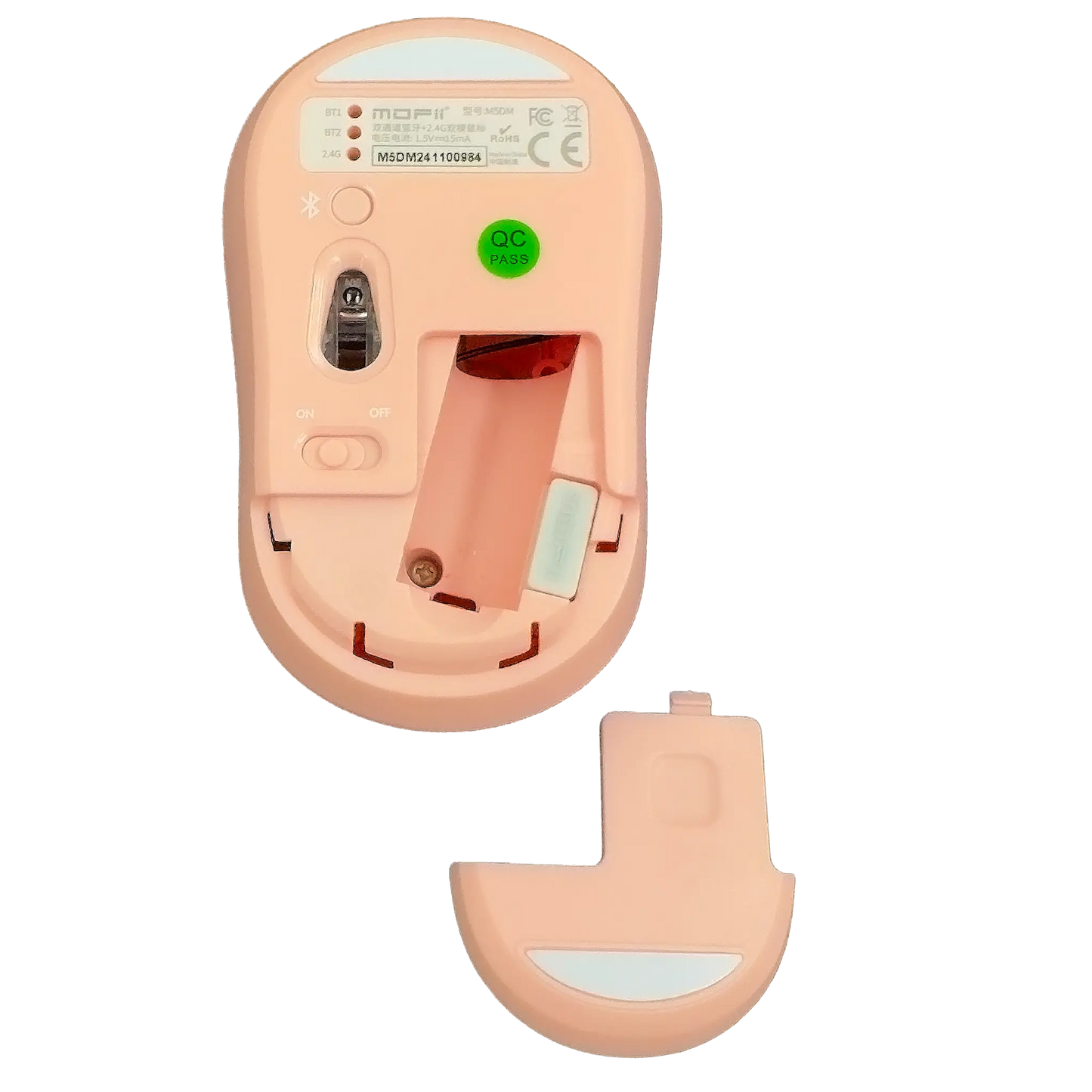 MOUSE INALAMBRICO SILENCIOSO MOFII- M5 MD ROSADO