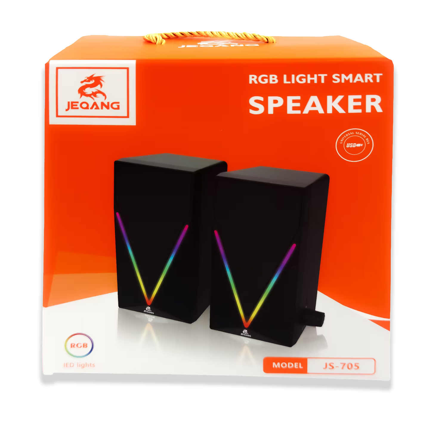 Parlantes RGB JEQANG JS-705 – Sonido Envolvente | LED RGB | USB 5V