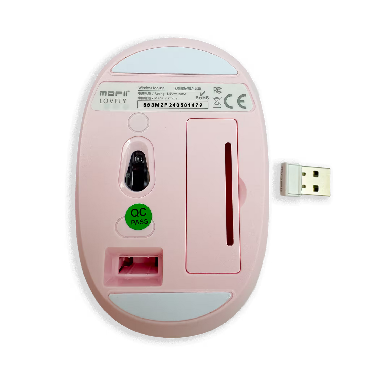 COMBO TECLADO Y MOUSE SILENCIOSO | MOFII LOVELY ROSADO