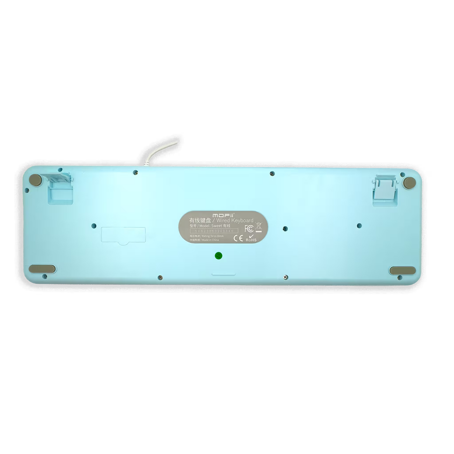 Teclado con Cable MOFII SWEET AZUL: Estilo Retro y Productividad