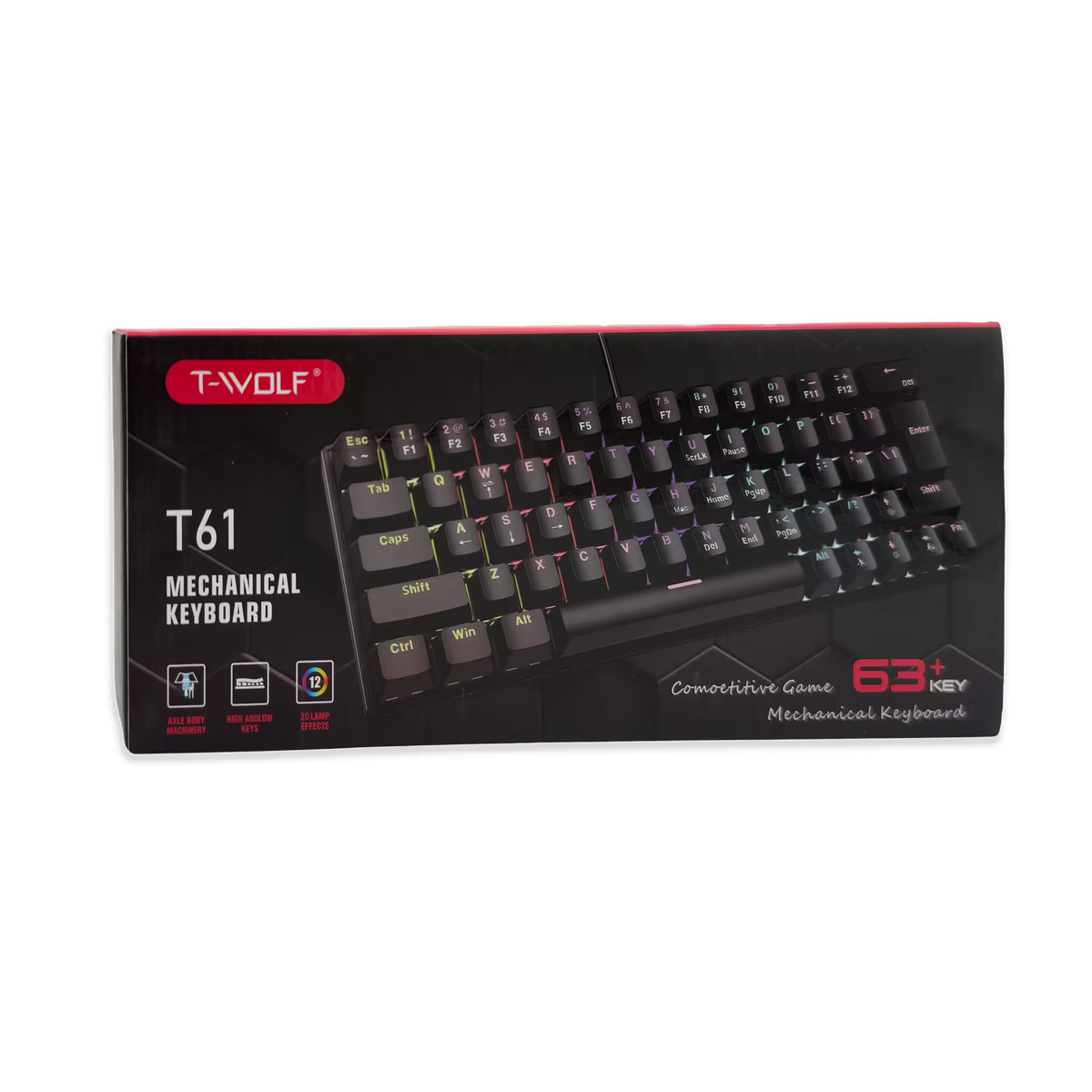 Teclado Mecánico T-Wolf T61 Pro-Gamer