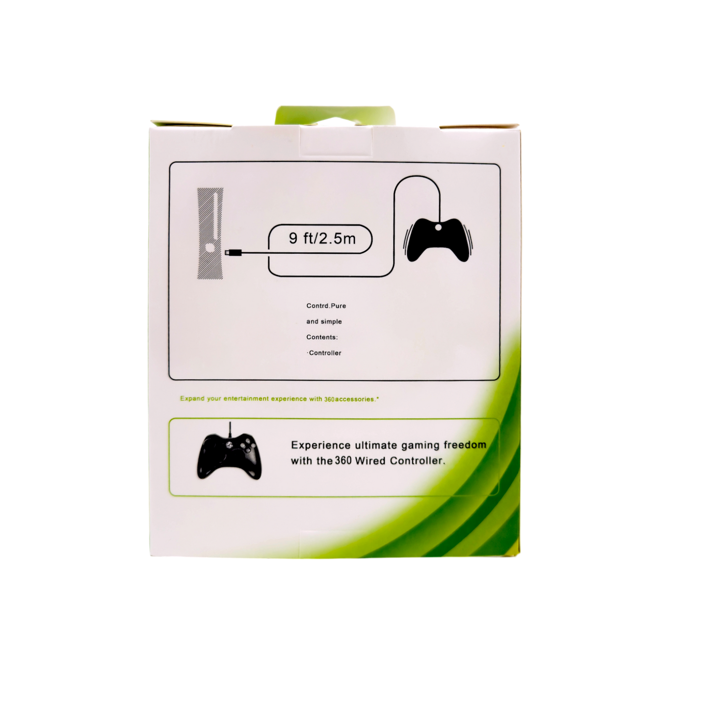 CONTROL GENÉRICO CON CABLE XBOX 360 Y PC