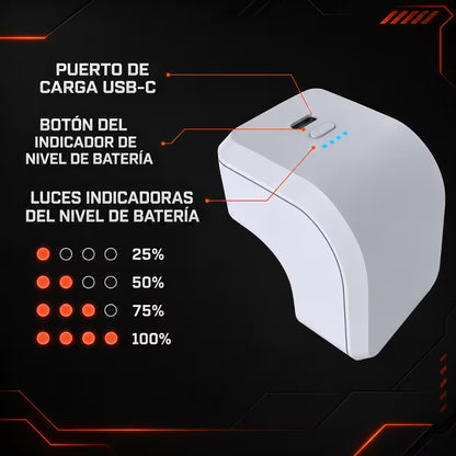 Batería Externa Recargable DOBE 1500mAh Control PS5 DualSense | Indicador LED Type-C