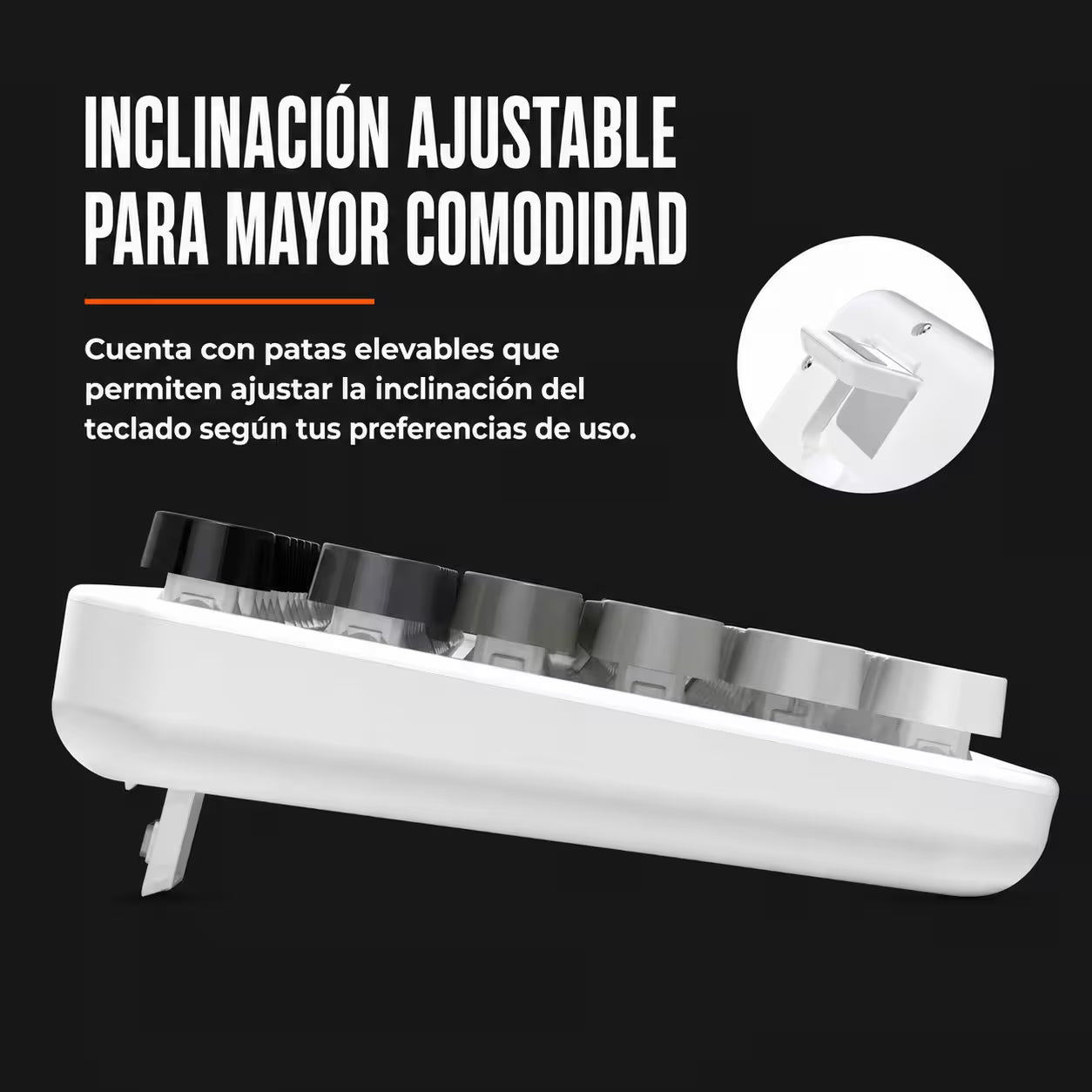 Combo Teclado y Mouse Recargable MOFii Sweet Pro – Dual Bluetooth + 2.4G | Retro Vintage Blanco-Gris | Para Ellas