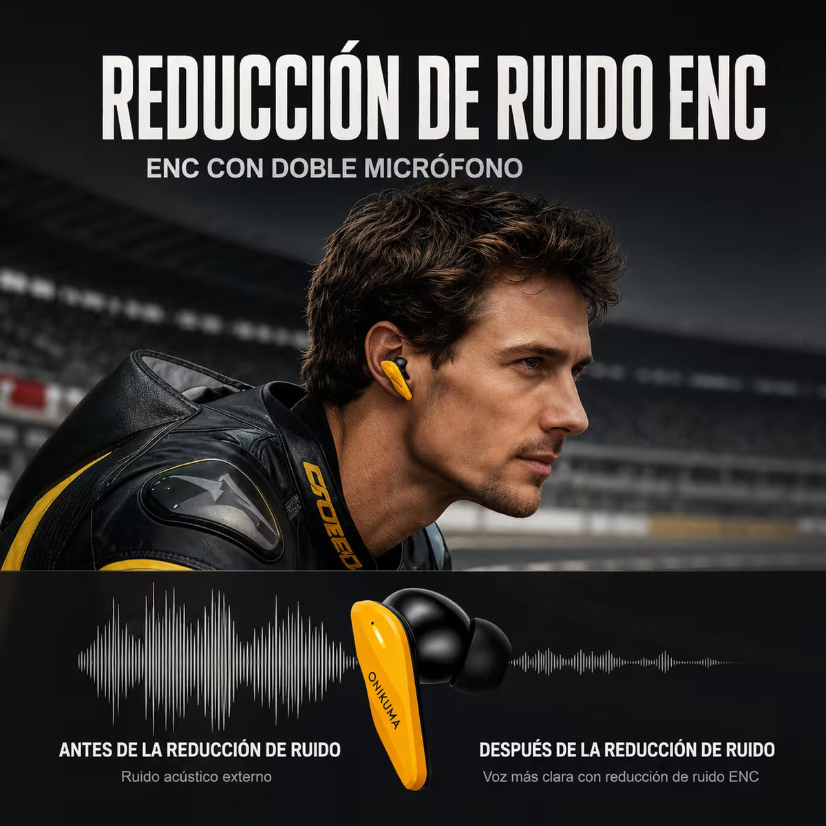Audífonos Gamer ONIKUMA TX616 Bluetooth 5.4 + 2.4GHz con ENC y Estuche de Carga