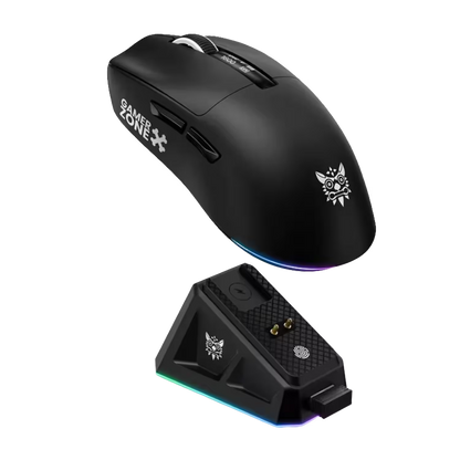 Mouse Gamer Inalámbrico Recargable ONIKUMA DM07 RGB 24000 DPI 1000Hz con Base de Carga