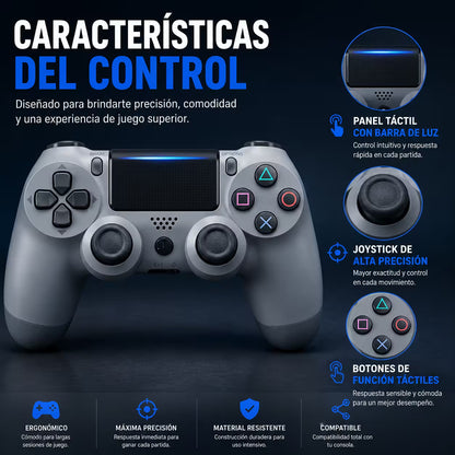 Control Genérico Inalámbrico PS4 - Edición Camuflado Rojo | Bluetooth Vibración Dual PlayStation 4