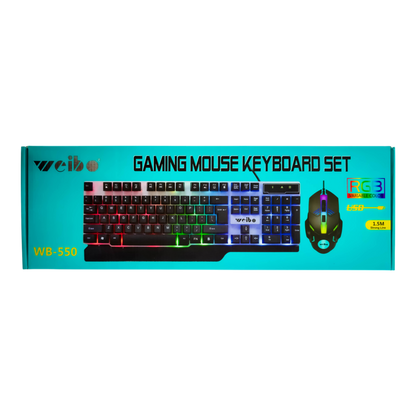 COMBO TECLADO Y MOUSE GAMER | WEIBO 550