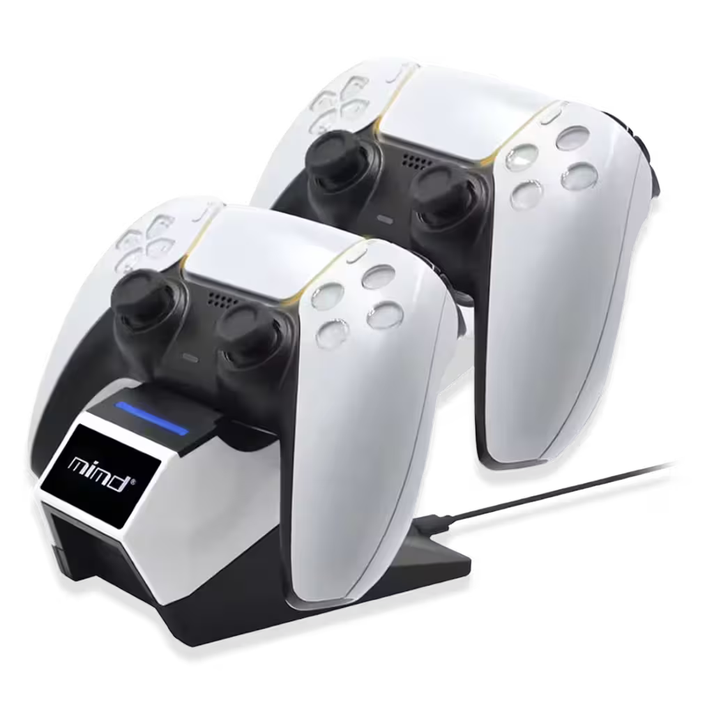 Base Cargadora Dual PS5 – Carga Rápida USB-C MIMD