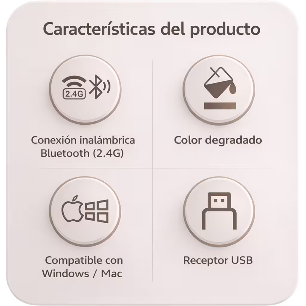 Teclado Inalámbrico Mofii Anni - Degradado Verde | 84 Teclas Redondas | Triple Conexión BT+2.4G | Osito Magnético