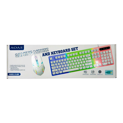 COMBO MOUSE Y TECLADO GAMER | AOAS M-400