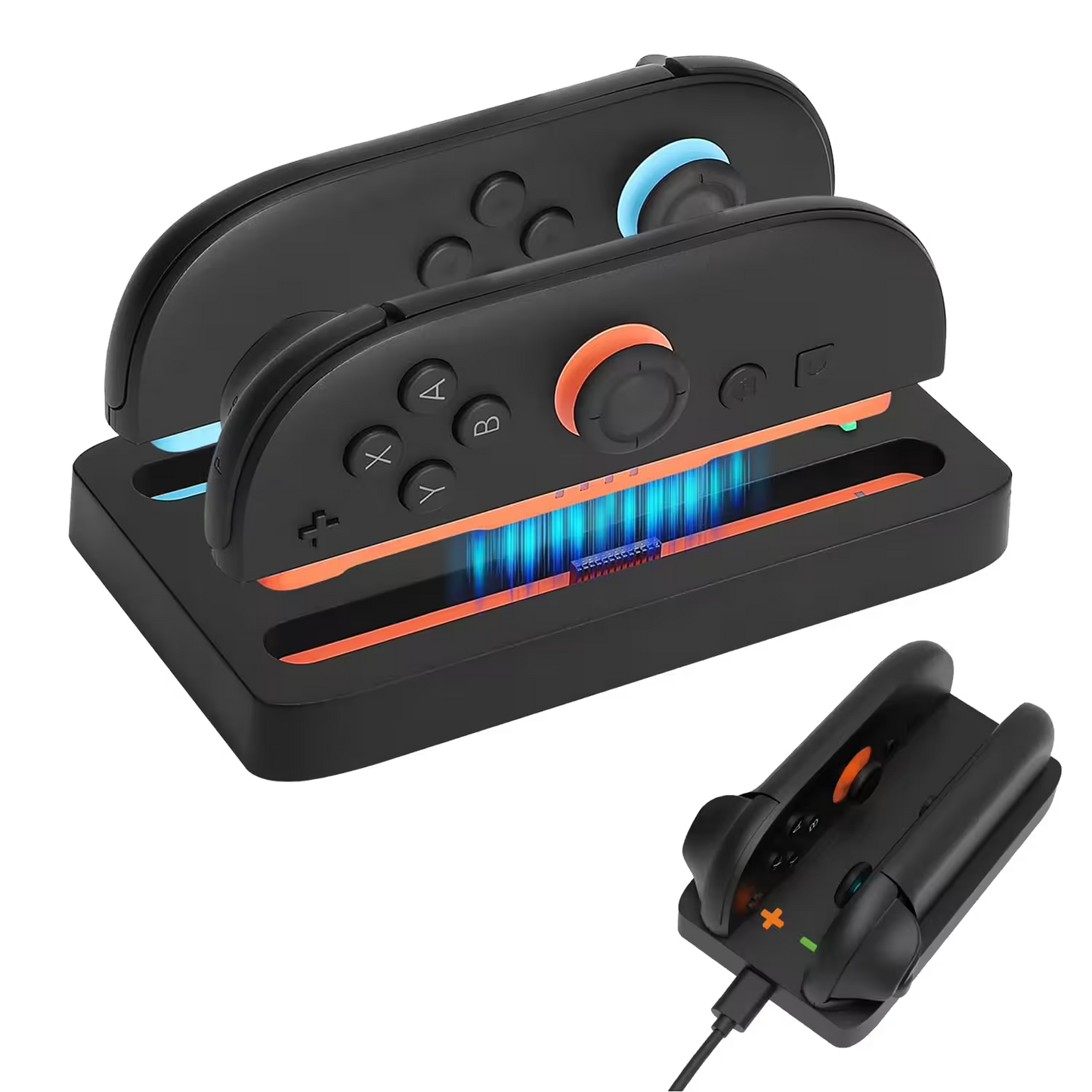 Base de Carga Joy-Con Nintendo Switch 2 - Charging Dock Dual LED USB-C Plug and Play