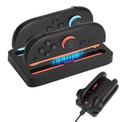 Base de Carga Joy-Con Nintendo Switch 2 - Charging Dock Dual LED USB-C Plug and Play