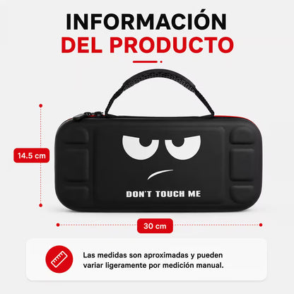 Estuche de Transporte Nintendo Switch 2 | Rígido Don't Touch Me Negro