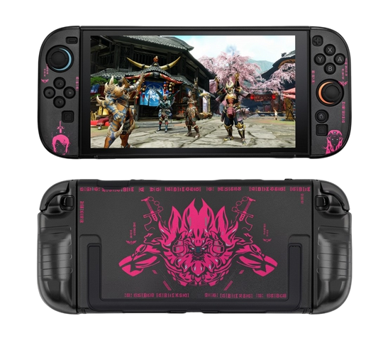Carcasa Acrílica Nintendo Switch 2 – Zelda Dorado & Fucsia Neón | Split Design