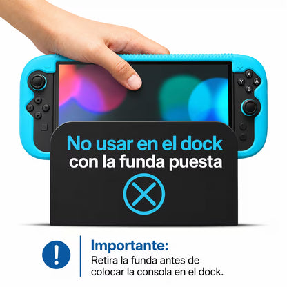 Funda de Silicona Nintendo Switch 2 | Alta Densidad Color Azul