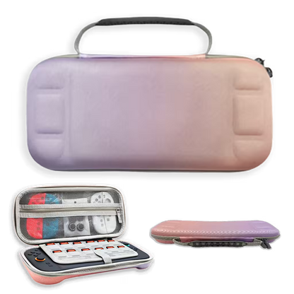 Estuche de Transporte Nintendo Switch 2 | Semirrígido Degradado Lila y Rosa
