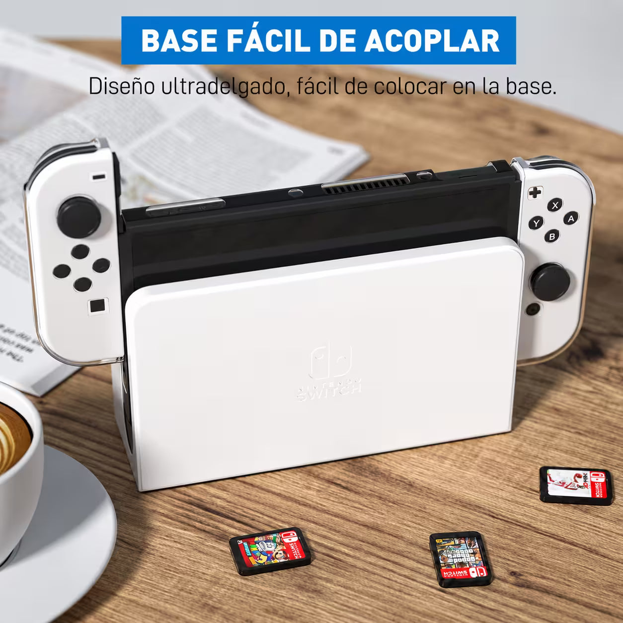 Funda Acrílica Transparente Nintendo Switch OLED - vista 2 funda protector
