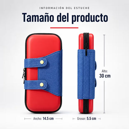 Estuche de Transporte Rígido Nintendo Switch 2 – Diseño Mario & Luigi