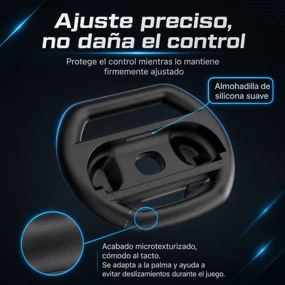 Volante para Joy-Con Nintendo Switch 2 - Pack x2 L+R Simulador Conducción Carreras