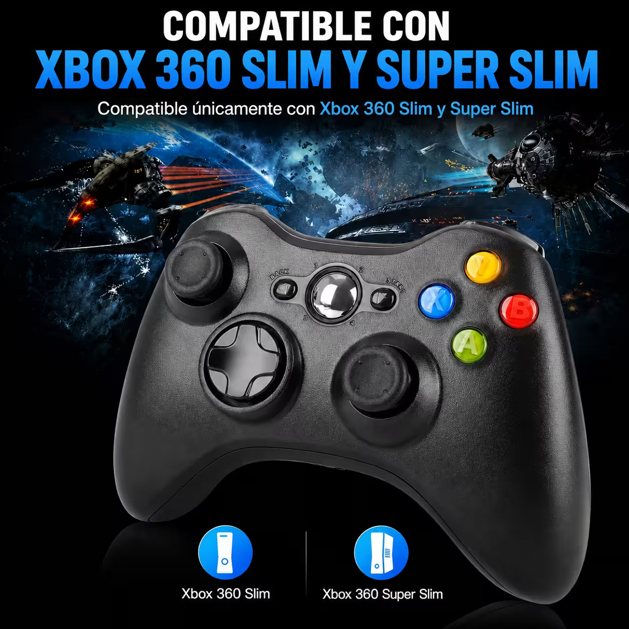 Control Genérico Inalámbrico Xbox 360 - vista 3 control gamer