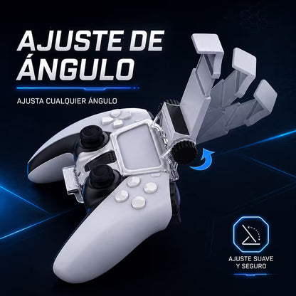 Pinza Soporte Smartphone DOBE PS5 DualSense - Clip Teléfono Móvil Hasta 8" Gaming