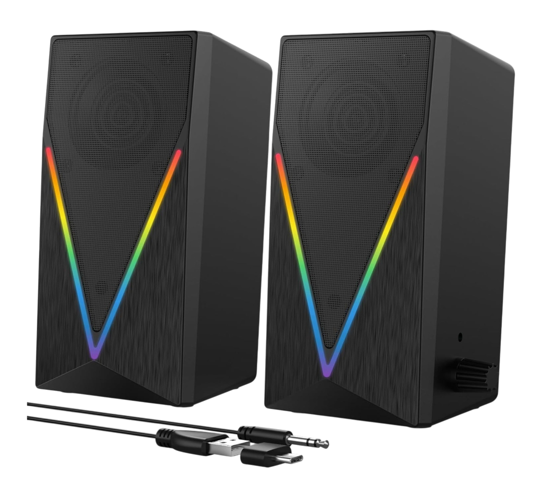 Parlantes RGB JEQANG JS-705 – Sonido Envolvente | LED RGB | USB 5V