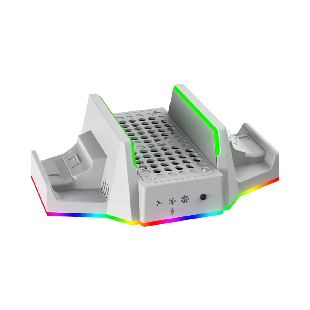 Base Vertical Multifuncional DOBE para Xbox Series S — RGB, Carga Dual y Refrigeración
