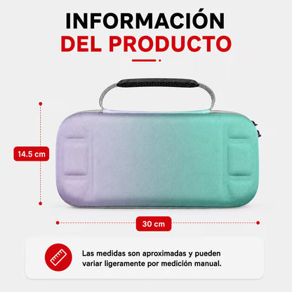 Estuche de Transporte Nintendo Switch 2 | Semirrígido Degradado Lila y Menta